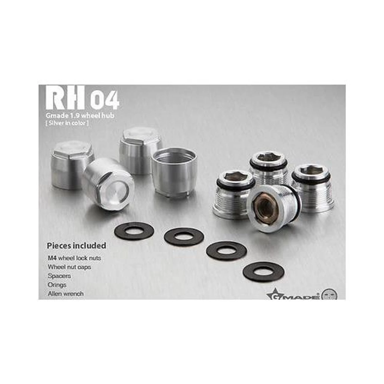Gmade GM70142 1.9 RH04 Wheel Hubs Silver 4Pcs 5 Gmade GM70142 1.9 RH04 Wheel Hubs Silver 4Pcs - Image 3