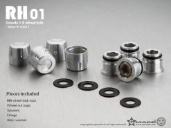 Gmade GM70112 1.9 RH01 Wheel Hubs Silver (4) -Remote controlled off-road vehicle store 396805 79631.1687716777