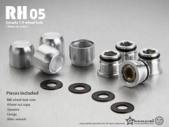Gmade GM70152 1.9 RH05 Wheel Hubs Silver (4) -Remote controlled off-road vehicle store 405069 63530.1687716882