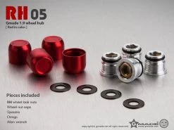 Gmade GM70151 1.9 RH05 Wheel Hubs Red (4) -Remote controlled off-road vehicle store 415969 49998.1687716873