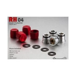 Gmade GM70141 1.9 RH04 Wheel Hubs Red 4Pcs -Remote controlled off-road vehicle store 415976 07885.1687716844