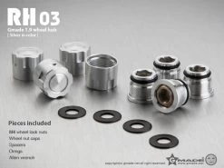 Gmade GM70132 1.9 RH03 Wheel Hubs Silver (4) -Remote controlled off-road vehicle store 420753 76410.1654435753