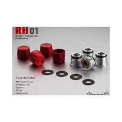 Gmade GM70111 1.9 RH01 Wheel Hubs Red (4) -Remote controlled off-road vehicle store 422062 08519.1687716767