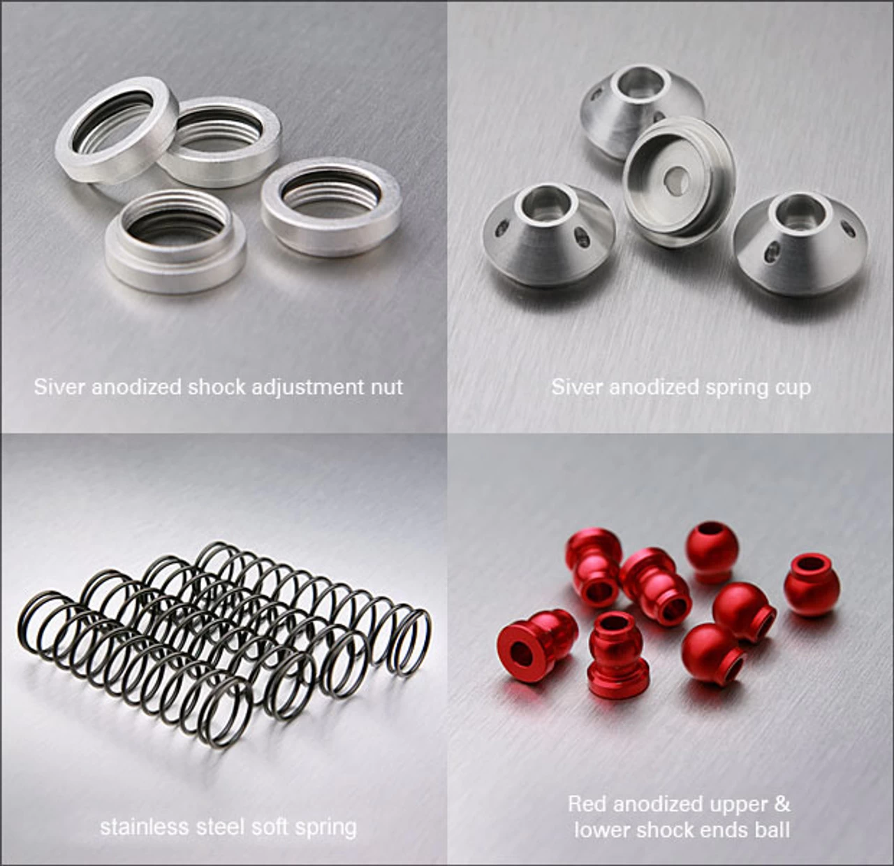 Gmade GM20402 ZERO Shock Silver 94mm Soft Type 4pcs 1/10 Crawlers & Trucks 8 Gmade GM20402 ZERO Shock Silver 94mm Soft Type 4pcs 1/10 Crawlers & Trucks - Image 6