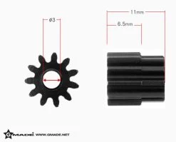 Gmade GM81411 32 Pitch 3mm Hardened Steel Pinion Gear 11T (1) -Remote controlled off-road vehicle store 433360 83844.1623205011
