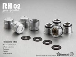Gmade GM70122 1.9 RH02 Wheel Hubs Silver (4) -Remote controlled off-road vehicle store 433391 05203.1687716806