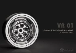 Gmade 1.9 VR01 Beadlock Wheels Chrome 2pcs GM70105
