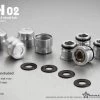 Gmade GM70122 1.9 RH02 Wheel Hubs Silver (4) 2 Gmade GM70122 1.9 RH02 Wheel Hubs Silver (4) -Remote controlled off-road vehicle store 493990 32921.1687716803