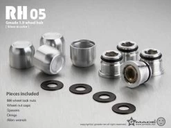 Gmade GM70152 1.9 RH05 Wheel Hubs Silver (4)