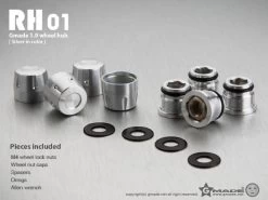 Gmade GM70112 1.9 RH01 Wheel Hubs Silver (4)