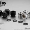 Gmade GM70154 1.9 RH05 Wheel Hubs Black (4) -Remote controlled off-road vehicle store 493998 42360.1654435812