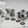 Gmade GM70132 1.9 RH03 Wheel Hubs Silver (4) -Remote controlled off-road vehicle store 493999 29011.1654435750