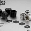 Gmade GM70134 1.9 RH03 Wheel Hubs (Black) (4) -Remote controlled off-road vehicle store 494288 83282.1654435759