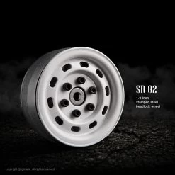 Gmade GM70176 1.9 " SR02 Beadlocks Wheels (Gloss White) 2pcs For 1.9inch Size Tires -Remote controlled off-road vehicle store 602800 00131.1687716896