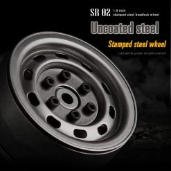 Gmade GM70177 1.9 " SR02 Beadlocks Wheels (Uncoated Steel) 2pcs For 1.9inch Size Tires -Remote controlled off-road vehicle store 602806 60021.1687716902