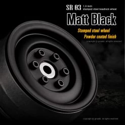 Gmade GM70184 1.9 " SR03 Beadlocks Wheels (Matt Black) 2pcs For 1.9inch Size Tires -Remote controlled off-road vehicle store 602820 34755.1654435850
