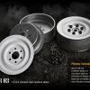 Gmade GM70186 1.9" SR03 Beadlocks Wheels Gloss White 2pcs For 1.9 Inch Tires -Remote controlled off-road vehicle store 602832 11944.1529769307