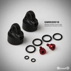 Gmade Molded Aeration Shock Caps & Aluminum Aeration Screws GM0020016