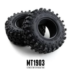 Gmade GM70284 1.9" MT1903 Off-Road Tires (2) For 1.9 Inch Size Wheels