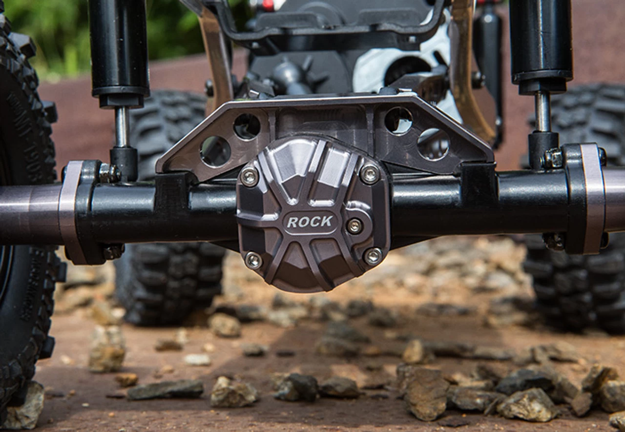 Gmade GM30018 GS01 Rear Axle Truss Upper Link Mount (Titanium Gray) : Komodo 5 Gmade GM30018 GS01 Rear Axle Truss Upper Link Mount (Titanium Gray) : Komodo - Image 3