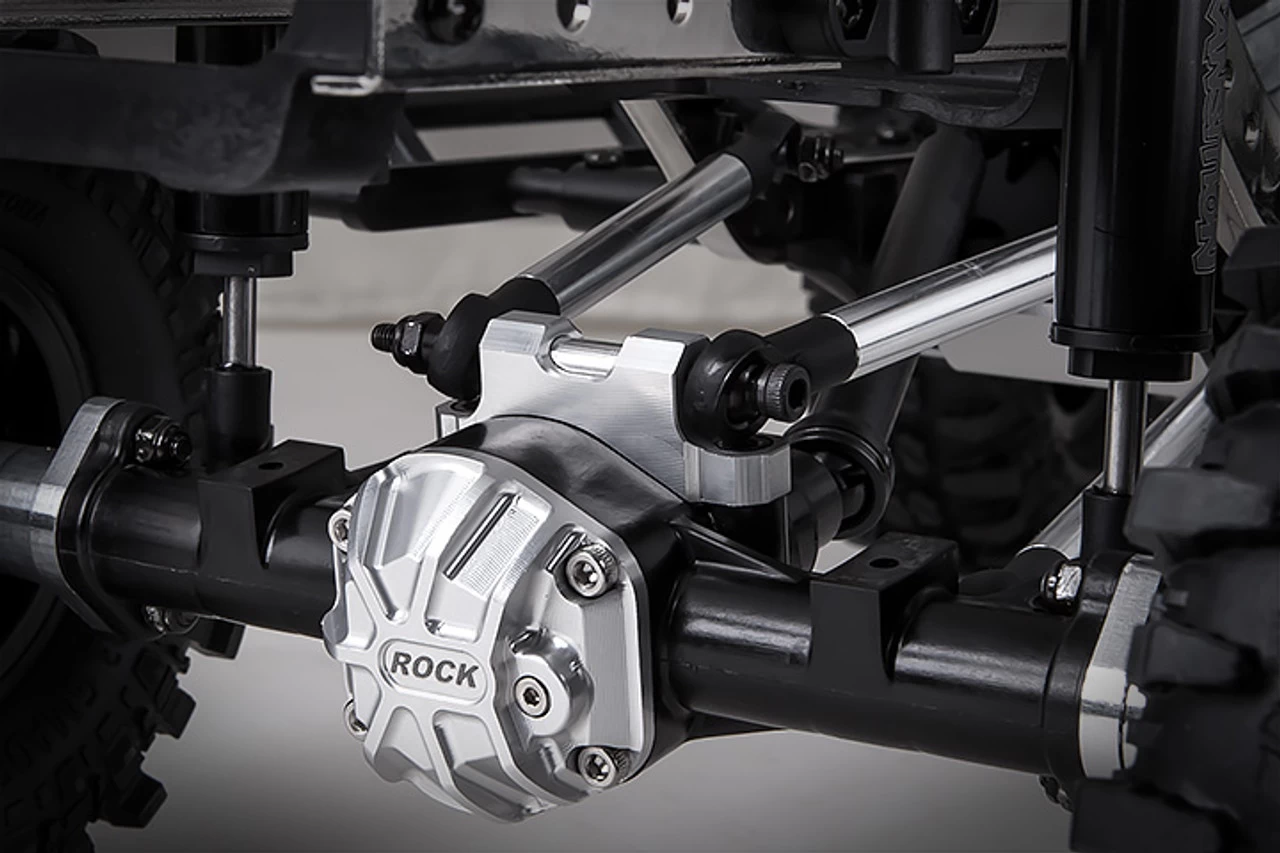 Gmade GM30021 GS01 Axle Rear Upper Link Mount (Silver) : Komodo 4 Gmade GM30021 GS01 Axle Rear Upper Link Mount (Silver) : Komodo - Image 2