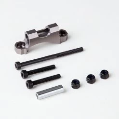 Gmade GM30022 GS01 Axle Rear Upper Link Mount (Titanium Grey) : Komodo