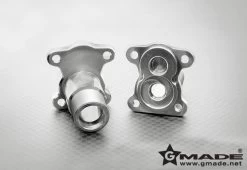 Gmade GM51104S Aluminum Straight Axle Adapter (2) Silver For R1 Crawler
