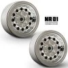 Gmade GM70225 1.9" NR01 Beadlock Wheels Chrome (2) For 1.9 Size Tires W/12mm Hex -Remote controlled off-road vehicle store 639244 11691.1687716952
