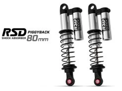Gmade GM23302 RSD Piggyback Shock 80mm Silver (2) : SCX10 / RC4WD