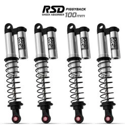 Gmade GM23102 RSD Piggyback Shock 100mm Silver (4) : SCX10 / RC4WD