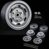 Gmade GM70502 1.9″ SR05 Beadlock Wheels Semigloss Silver (2) -Remote controlled off-road vehicle store 674216 74641.1687717018