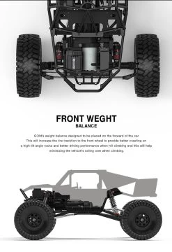 Gmade GM56000 GR01 GOM 1/10 4WD Rock Crawler Buggy Kit -Remote controlled off-road vehicle store 679255 65449.1508645057