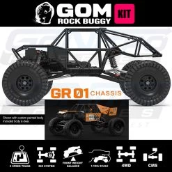 Gmade GM56000 GR01 GOM 1/10 4WD Rock Crawler Buggy Kit