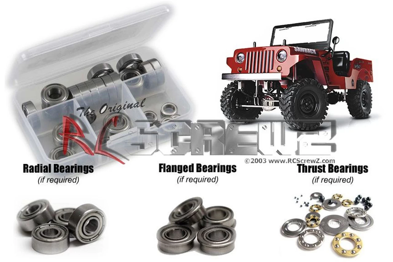 RC Screwz GMA002B GMade Sawback Metal Shielded Bearing Kit 3 RC Screwz GMA002B GMade Sawback Metal Shielded Bearing Kit