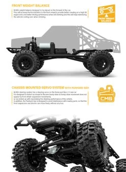 Gmade GM57003 1/10 GS02 BOM RTR Ultimate Trail Truck W/2.4GHz Radio -Remote controlled off-road vehicle store 789101 35221.1687716743