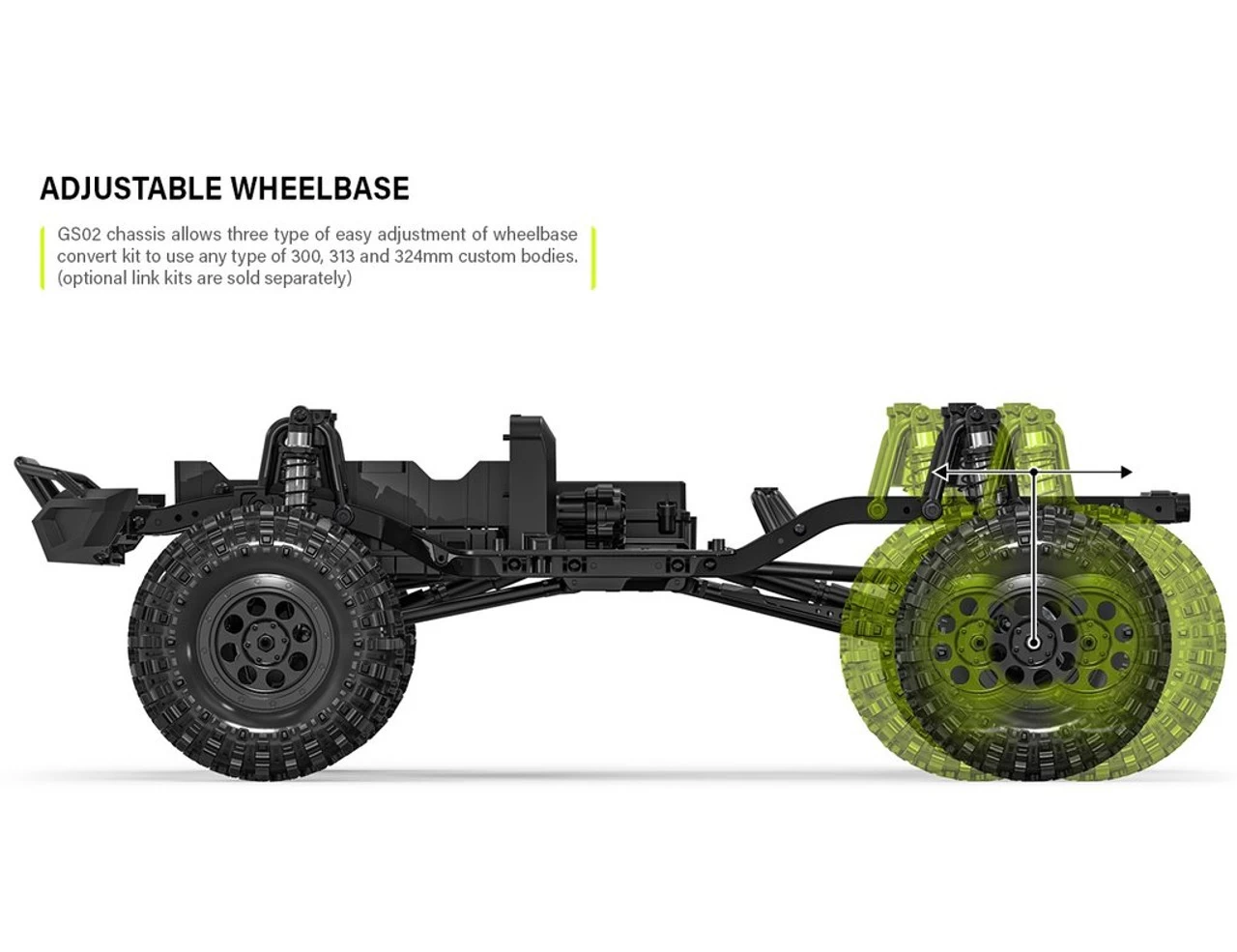 GMA57004 - 1/10 GS02 Komodo Double Cab TS Scale Trail/Crawler Kit By GMADE @ Great Hobbies 7 GMA57004 - 1/10 GS02 Komodo Double Cab TS Scale Trail/Crawler Kit By GMADE @ Great Hobbies - Image 5