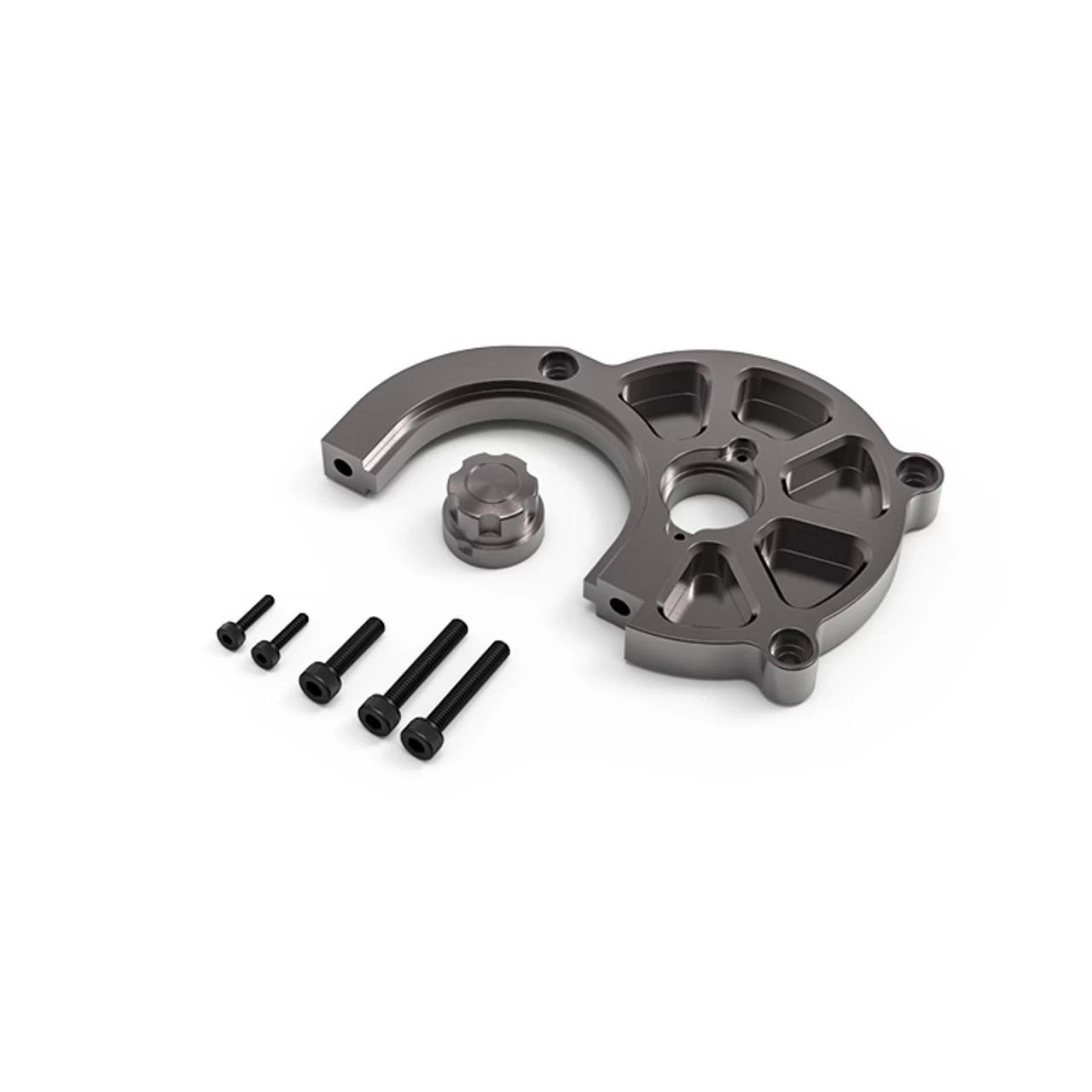 GMade GM30084 GR01 Aluminum Motor Mount Set Titanium Gray : GOM 3 GMade GM30084 GR01 Aluminum Motor Mount Set Titanium Gray : GOM