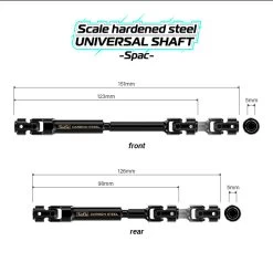 JunFac J90053 Scale Hardened Steel Universal Shaft : Gmade R1 Rock Buggy -Remote controlled off-road vehicle store 869374 48632.1654447271
