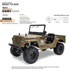 Gmade GM52012 1/10 GS01 Desert Sawback RTR Crawler Desert Tan W/ GS01 Chassis