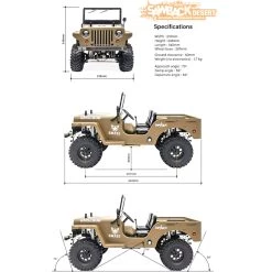 Gmade GM52012 1/10 GS01 Desert Sawback RTR Crawler Desert Tan W/ GS01 Chassis -Remote controlled off-road vehicle store 945310 05781.1687716582