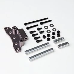 Gmade - Front Upper Link Mount (Titanium Gray) For GS01 Axle