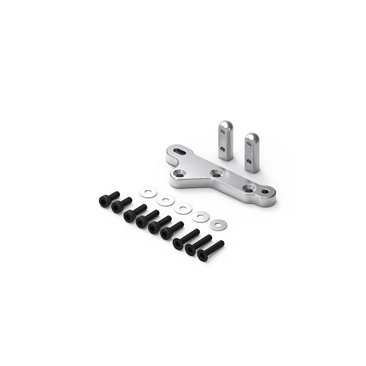 Gmade - GA60 Aluminum Axle Servo Mount (Silver): GOM 3 Gmade - GA60 Aluminum Axle Servo Mount (Silver): GOM