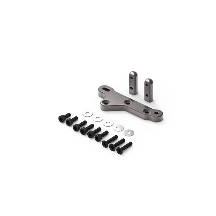 Gmade - GA60 Aluminum Axle Servo Mount (Titanium Gray): GOM 3 Gmade - GA60 Aluminum Axle Servo Mount (Titanium Gray): GOM