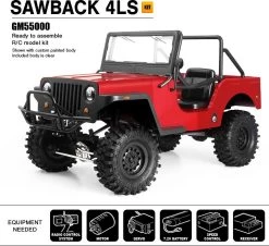 GMA55000 - 1/10 Sawback 4LS GS01 4WD Off-Road Vehicle Kit By GMADE @ Great Hobbies