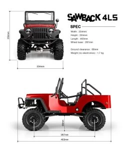 Gmade - SAWBACK 4LS, GS01 4WD Off-Road Vehicle Kit. -Remote controlled off-road vehicle store gma55000c cc1d6985 54b1 4450 9a15 aba10fbd2ec6