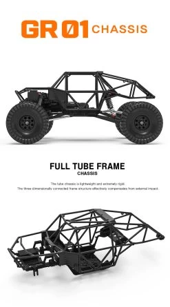 Gmade - 1/10 GR01 4WD GOM Rock Crawler Buggy Kit -Remote controlled off-road vehicle store gma56000b