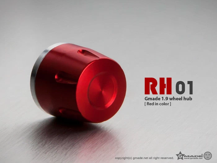 Gmade - 1.9 RH01 Wheel Hubs (Red) (4) 3 Gmade - 1.9 RH01 Wheel Hubs (Red) (4)