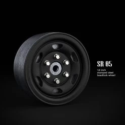 Gmade - 1.9 SR05 Beadlock Wheels (Matt Black) (2)