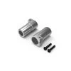 Junfac - Aluminum Straight Axle Adapter (Silver), For Gmade GOM -Remote controlled off-road vehicle store jun30010