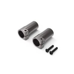 Junfac - Aluminum Straight Axle Adapter (Titanium Gray), For Gmade GOM